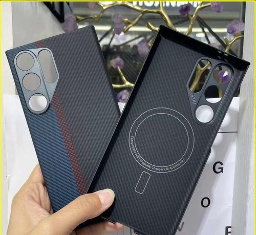 100 % Aramid Kohlefaser Magsafe Hülle Cover für Samsung Galaxy S23/S24 Ultra - Bild 21 von 30