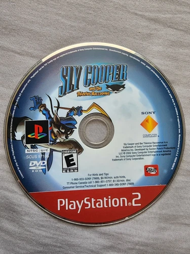 Sly Cooper And The Thievius Raccoonus (Sony PlayStation 2, 2003) DISC ONLY Teste