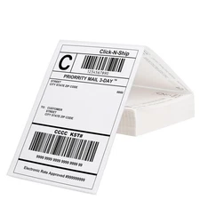 L LIKED 200 4x6 Thermal Labels Fanfold, Direct Thermal Shipping Labels - Perf...