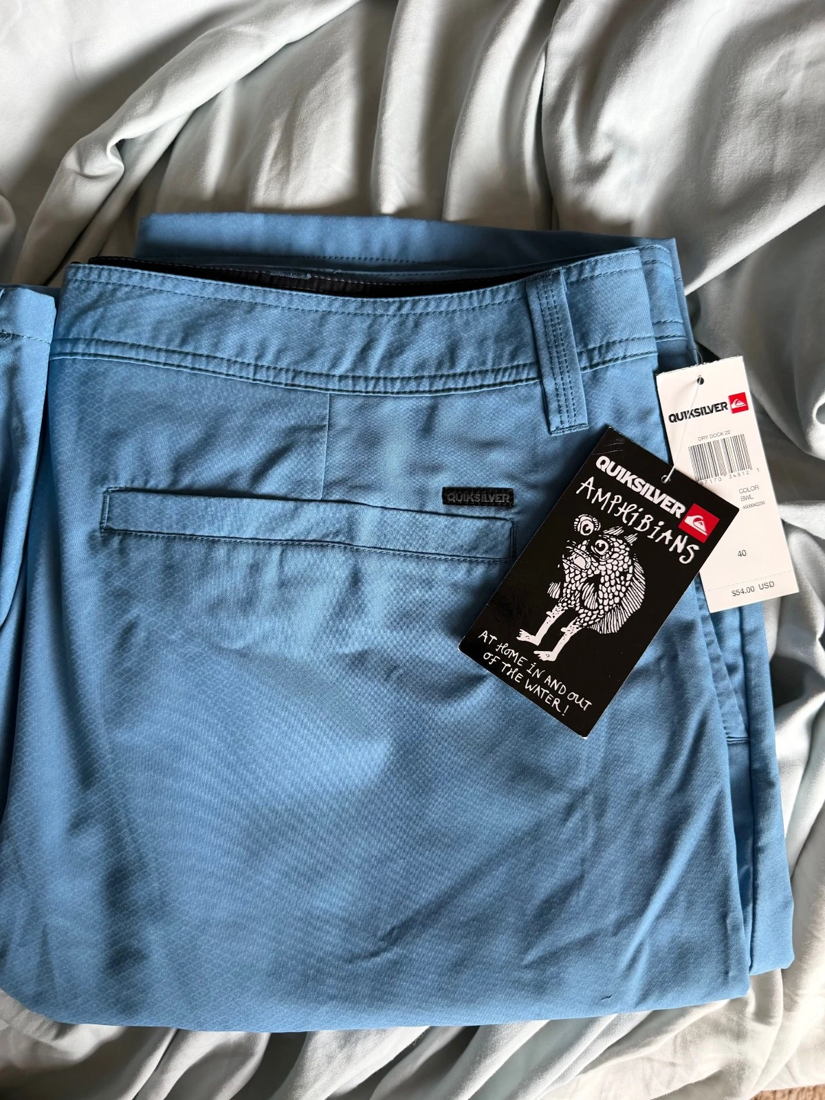 Quiksilver Amphibian Shorts Mens 40x22 Blue Hybrid Quick Dry - NWT
Opens in a new window or tab