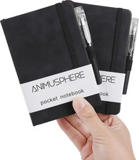 2Pack Pocket Notebook Small Notebook Journal Notebook 4 Inches X 5.7 Inches 200