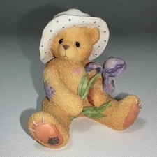 Cherished Teddies Iris  You  re The Iris Of My Eye  With Purple Flower 1996