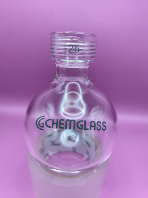 #ad #ad Chemglass 350mL HW Pressure Vessel Round Bottom #25 Internal Thread $89.00