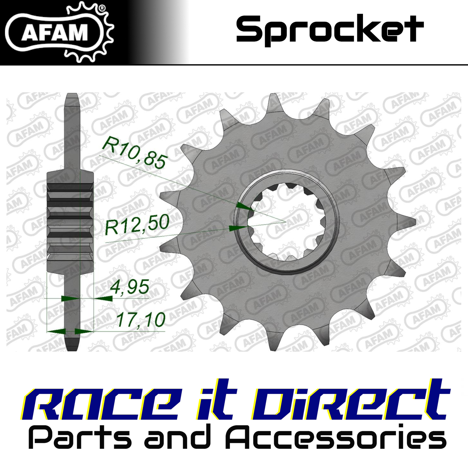Sprocket for HONDA CB 500 Hornet 2024 15T Front AFAM