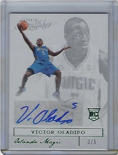 2013-14 Panini Signatures Victor Oladipo #11 Green Rookie Auto #3/5