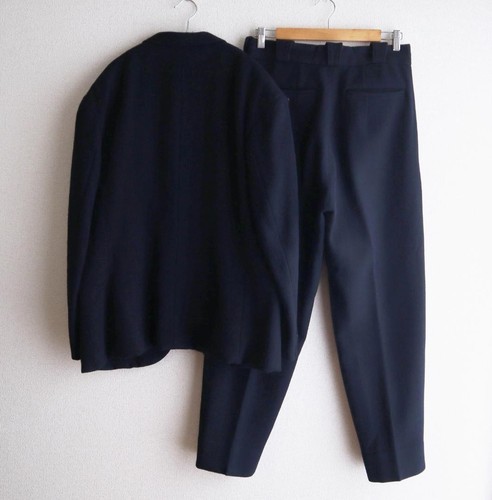 Yohji Yamamoto Pour Homme Archive Suit Set 2B Wool Navy 80s 90s Logo Size M - 第 4/12 張圖片