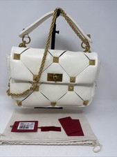 Valentino Garavani Nappa Roman Stud Shoulder/ Crossbody Lambskin Bag