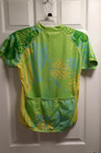 Womens Short Sleeve Cannondale Lime Green Yellow Cyclist Bike Shirt Sz S — photo 2