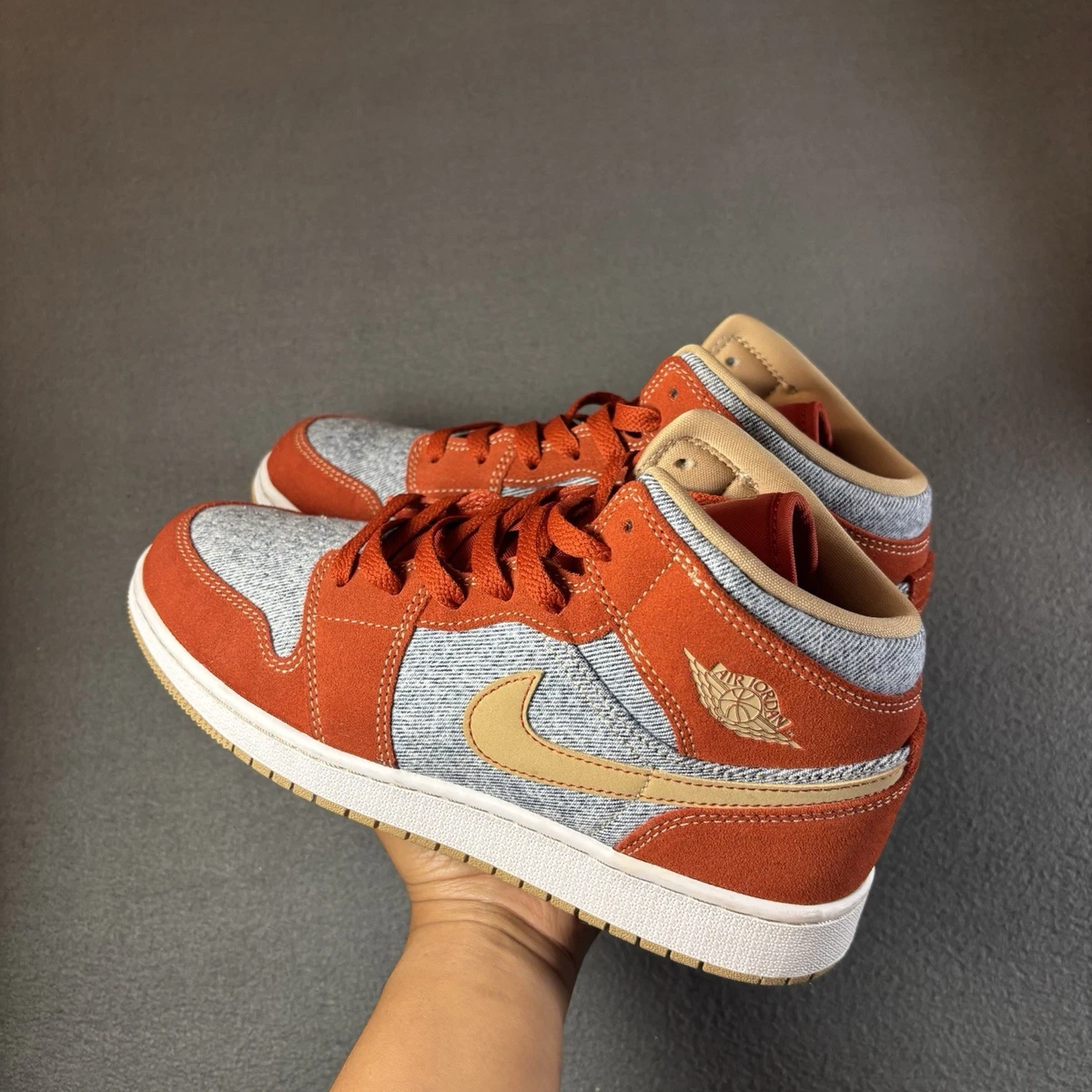 Las mejores ofertas en Jordan 1 Mid Denim Red | eBay