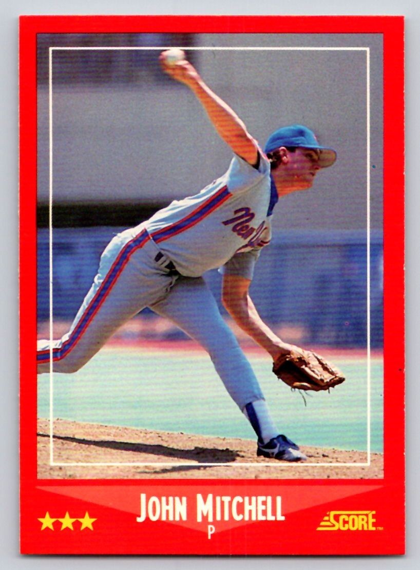 1988 Score - John Mitchell #249 (RC) - *Near Mint+*