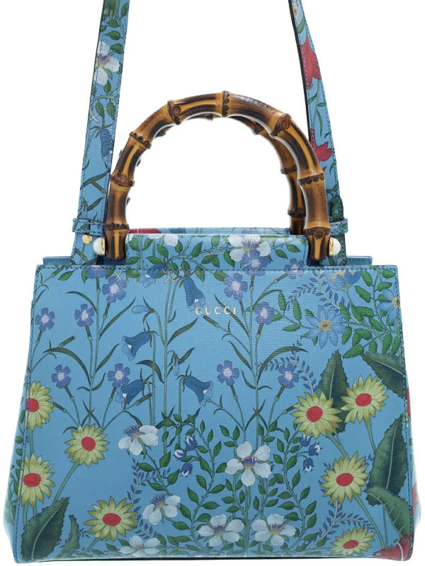 GUCCI Nymfair Floral Flower Tote Bag