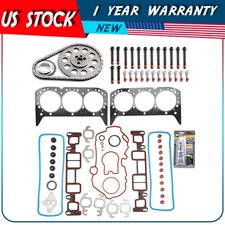 Timing Chain Kit With Cover Gasket Bolts Set For 99-05 Chevrolet Astro GMC 4.3L