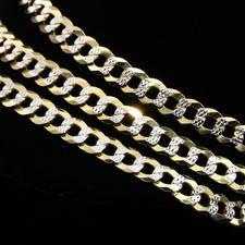 TWO Tone Gold Necklace Indiana Men's Chains, Necklaces Pendants