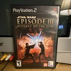 Star Wars Episode III Revenge of the Sith PlayStation 2 CIB TESTED FREE SHIP