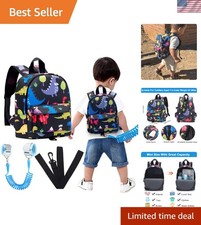 Cute Dinosaur Toddler Backpack Leash with Anti-Lost Wrist Link - Fun  Safe
