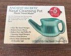 Ancient Secrets Nasal Cleansing Pot Plastic Travel Model plus Bonus Salt packets — photo 1