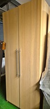 Ikea PAX Freestanding OAK VENEER Wardrobe 2 Hinged Doors 6 Shelves 200x100x50cm