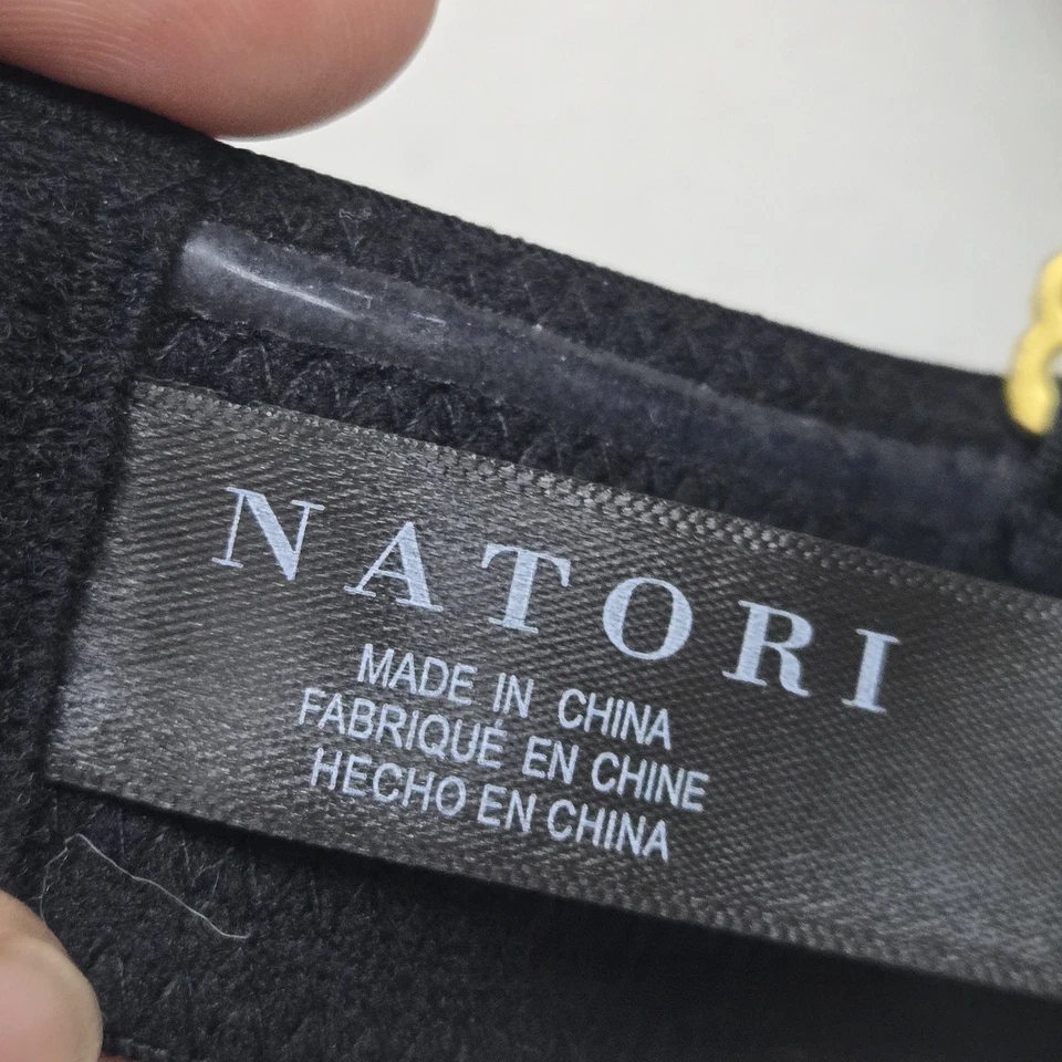 Sutiã feminino Natori 36C preto multivias alça com fio ajustável conversível - Imagem 3 de 4