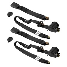 1Pair 3 Point Retractable Auto Car Shoulder Safety Seat Belt Diagonal Belt new