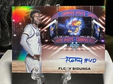 2024-25 Bowman Chrome U Flory Bidunga Campus Visit On Card Auto KANSAS #CVA-FB