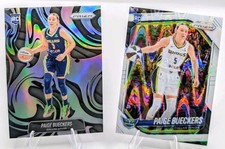 Paige Bueckers Ultra Rare Abstract Prizm + White Seismic Prizm (RCs) Panini WNBA