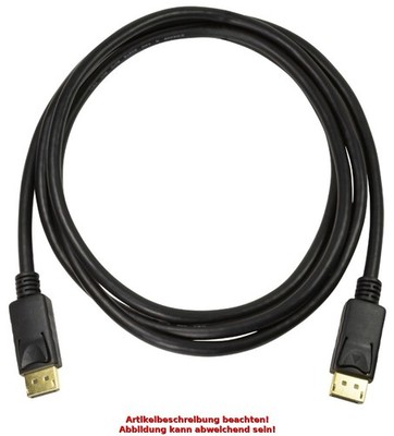 LogiLink DisplayPort 1.4 Anschlusskabel, schwarz, 2,0 m