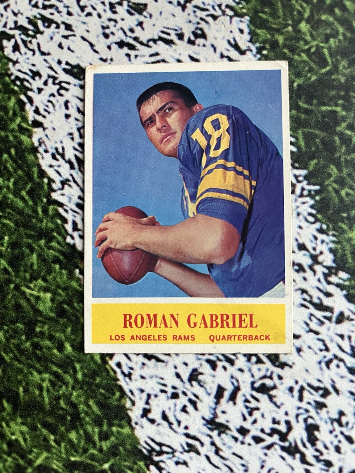1964 Philadelphia Gum Football Roman Gabriel #89 Los Angeles Rams EX Low Ship 