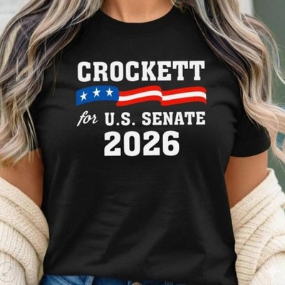 Jasmine Crockett For Texas 2026 Senate US Senator Campaign T-Shirt - new