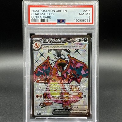 pokemon card 215 197 Charizard Ex 215197 Obsidian Flames Ultra Rare Attack 1 2023 Pokemon Obf En-obsidian Flames