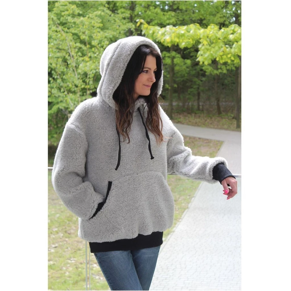 Merino wool Custom hand Made  Wooly Pullover Hoodie Wool Bushshirt  S/M/L/XL - Image 2 of 4