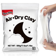 White Foam Modeling Clay- Moldable Cosplay, Air Dry, Squishy Molding Clay for...