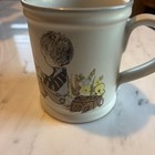 DENBY ENGLAND DREAM WEAVER CHILD'S MUG 10 OZ BLUE TRIM BOY FLOWERS MUSHROOMS — photo 6