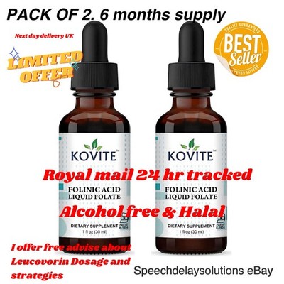 Folinsäure 2er Pack Sprachverzögerung 7 Tropfen = 5mg Leucovorin Kovite