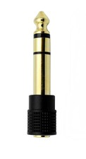 Stereo Audio Adapter 6.35mm 1/4 inch Male to 3.5mm 1/8 inch Female