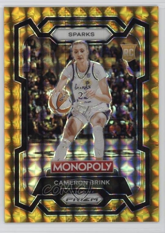 2024 Panini Prizm Monopoly WNBA Gold Prizm /49 Cameron Brink #39 6m7