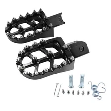 Motorcycle CNC Aluminum Foot Pegs Rests Footpegs for CRF50 CRF70 CRF50 (black)