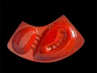Ashtray Royal Haegar Pottery #117 Red Free Form Tabletop MCM 1960’s
