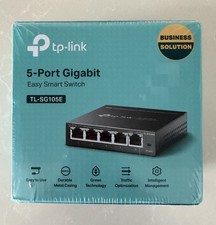 TP-Link TL-SG105E 5-Port Gigabit Easy Smart Switch New  Sealed