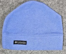 Columbia Fleece Beanie Hat Cap Adult OS Youth XL Blue Stretch