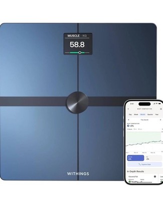 WITHINGS Body SMART - Präzise Waage für Körpergewicht und Fettanteil