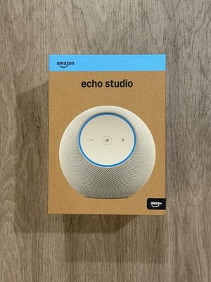 Amazon Echo Studio Dolby Atmos Alexa - Glacier White - Brand New
