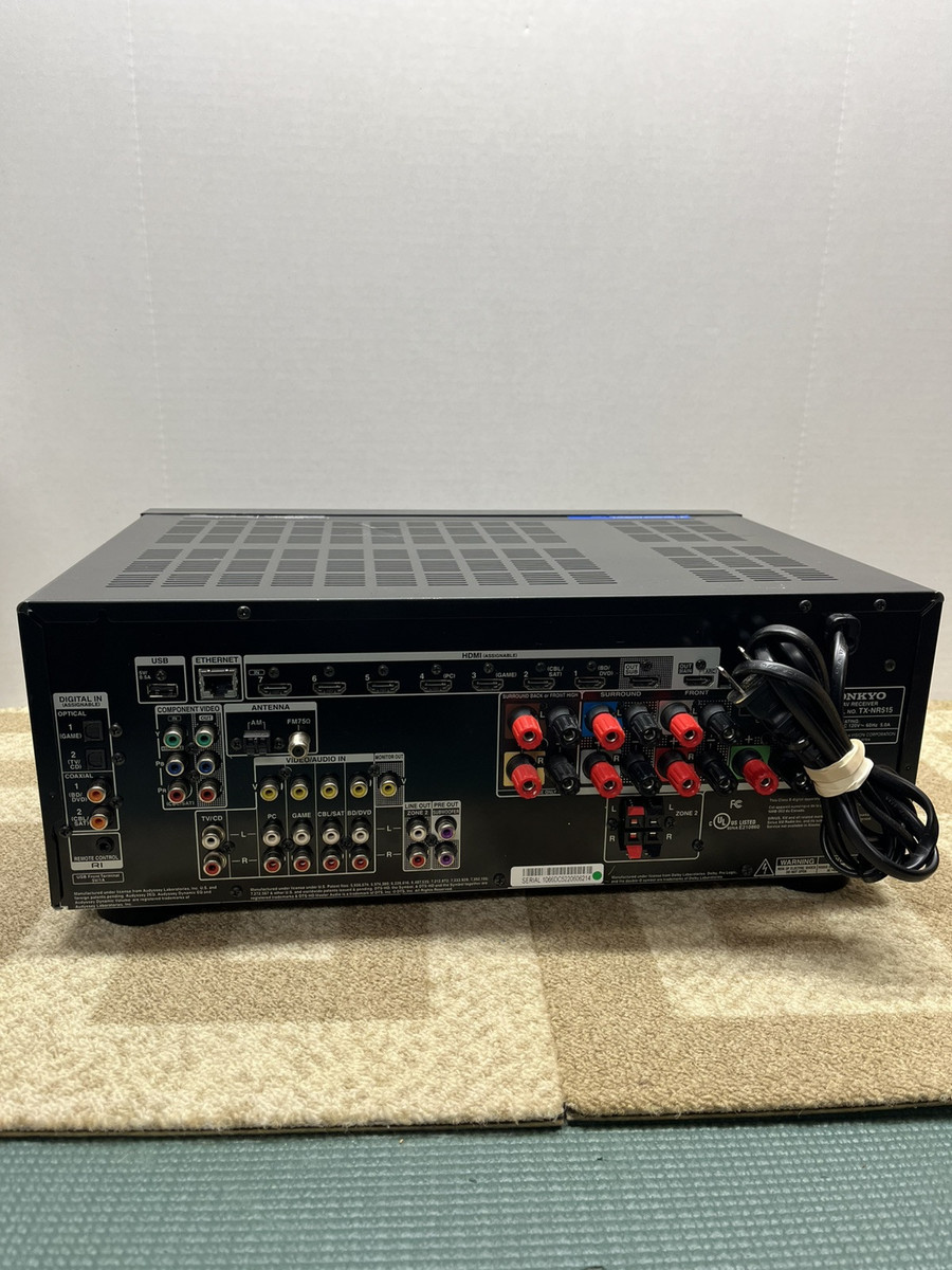 Onkyo TX NR515 7.2 Channel 130 Watt Receiver for sale online Onkyo TX NR515 7.2 Channel 130 Watt Receiver for sale online
