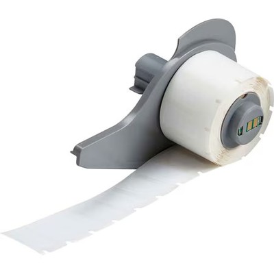 Brady M7-17-423 Pre-Cut Label Stock Roll, White, Gloss