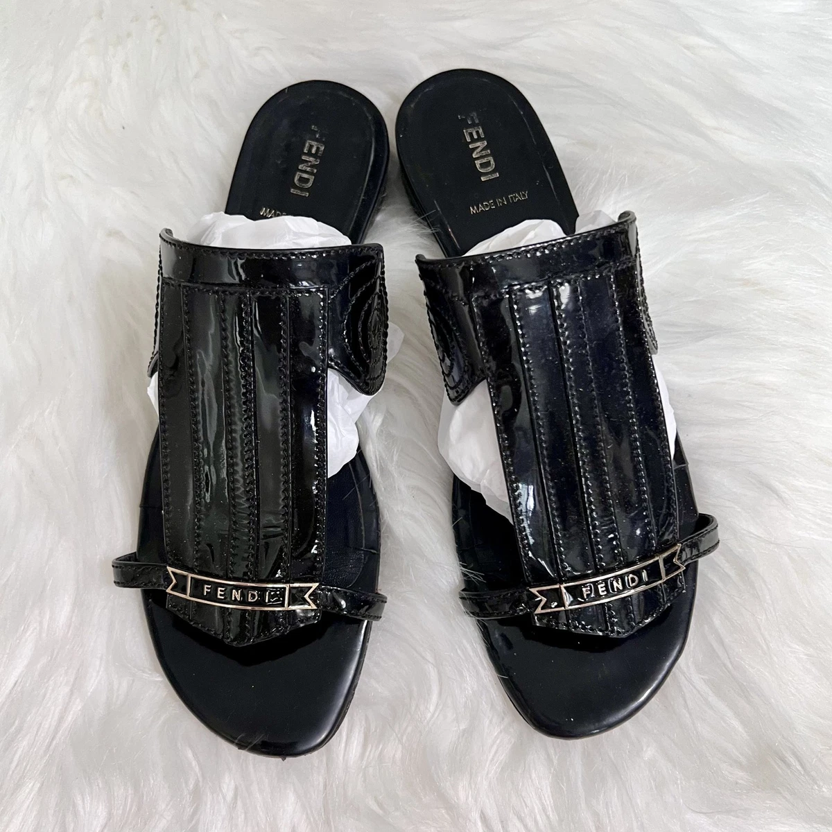 Fendi Slide Low (1-1.9 in) Heel Height Sandals for Women for sale