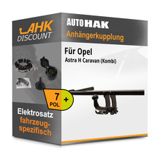 Für Opel Astra H Caravan 04-10 AUTO HAK Anhängerkupplung abnehmbar + 7polig NEU