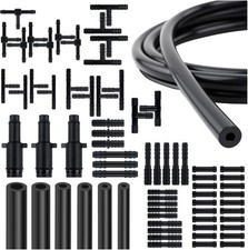 6pcs 5ft Silicone Vacuum Hose Kit 64 Connectors Auto Vacuum Line Tubing 100psi 6pcs 5ft Silicone Vacuum Hose Kit 64 Connectors Auto Vacuum Line Tubing 100psi