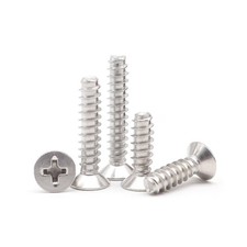 KB Cross Flat Head Flat Tail Self Tapping Screws GB/T13806.2 304Stainless Steel