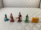 Rare 1950s -1960s Dinky Toy 4 Vintage Gas Pumps Including Mobil Oil Can- Lot
