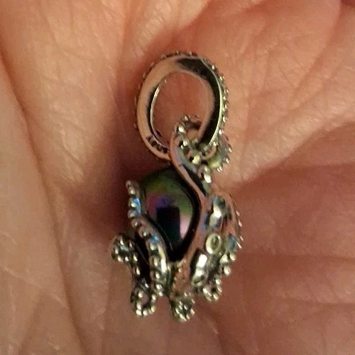 Pandora Disney la Sirenita Úrsula Cuelga Dije. Plata de ley Foto 3 de 3