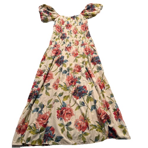 Abercrombie & Fitch NWT Smocked Maxi Dress Large L Watercolor Floral - Picture 3 of 6